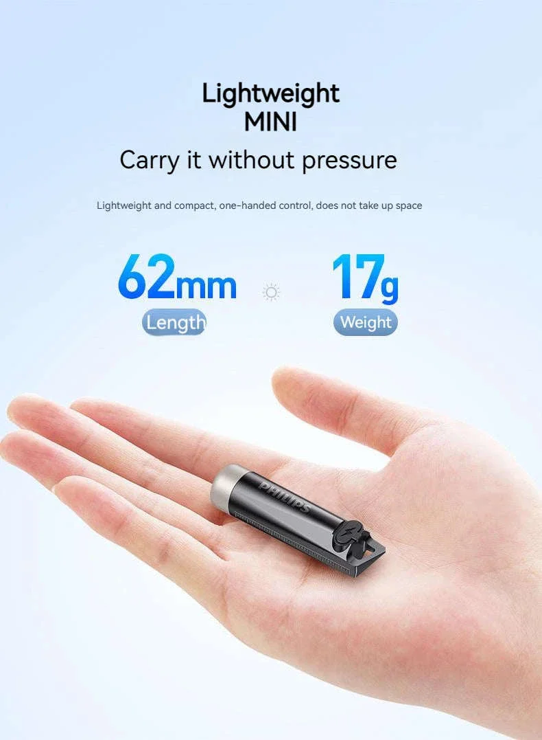 Philips SFL1121 Mini Rechargeable Keychain LED Flashlight - Image 7
