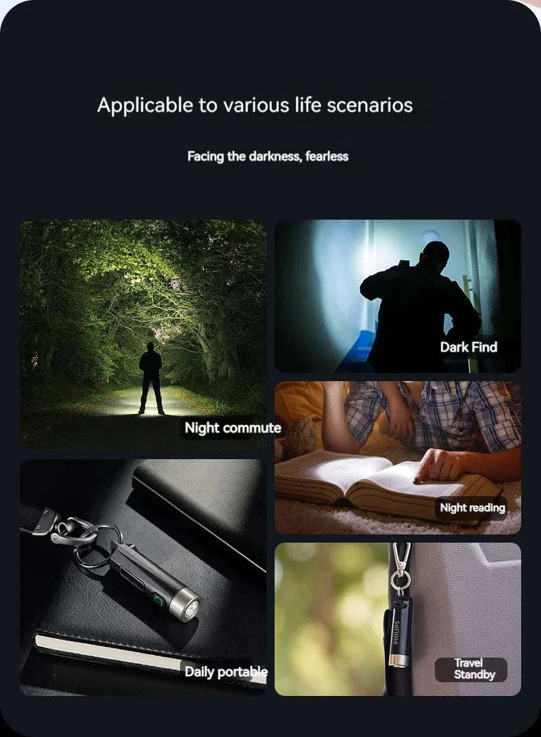 Philips SFL1121 Mini Rechargeable Keychain LED Flashlight - Image 8