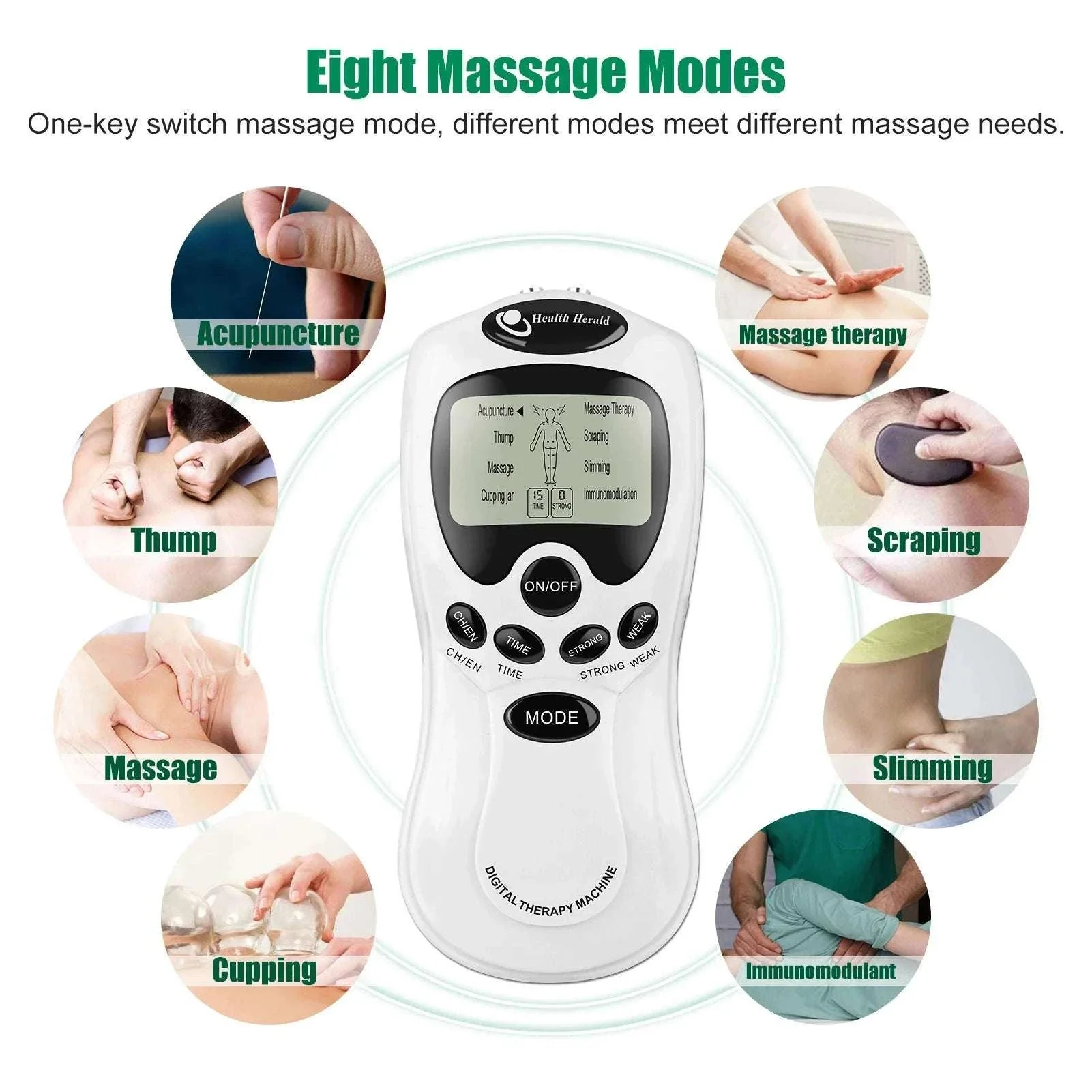 TENS Muscle Stimulator Digital Therapy Device for Home Relief - Image 3