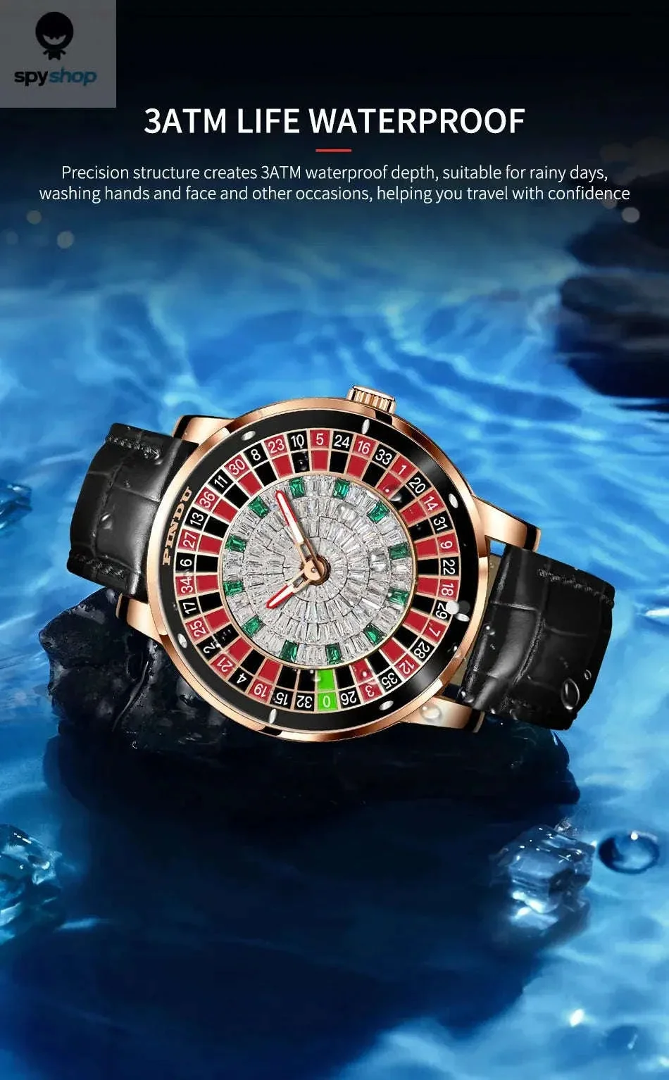 Roulette Watch with Rotating Dial and Automatic Movement - Image 12