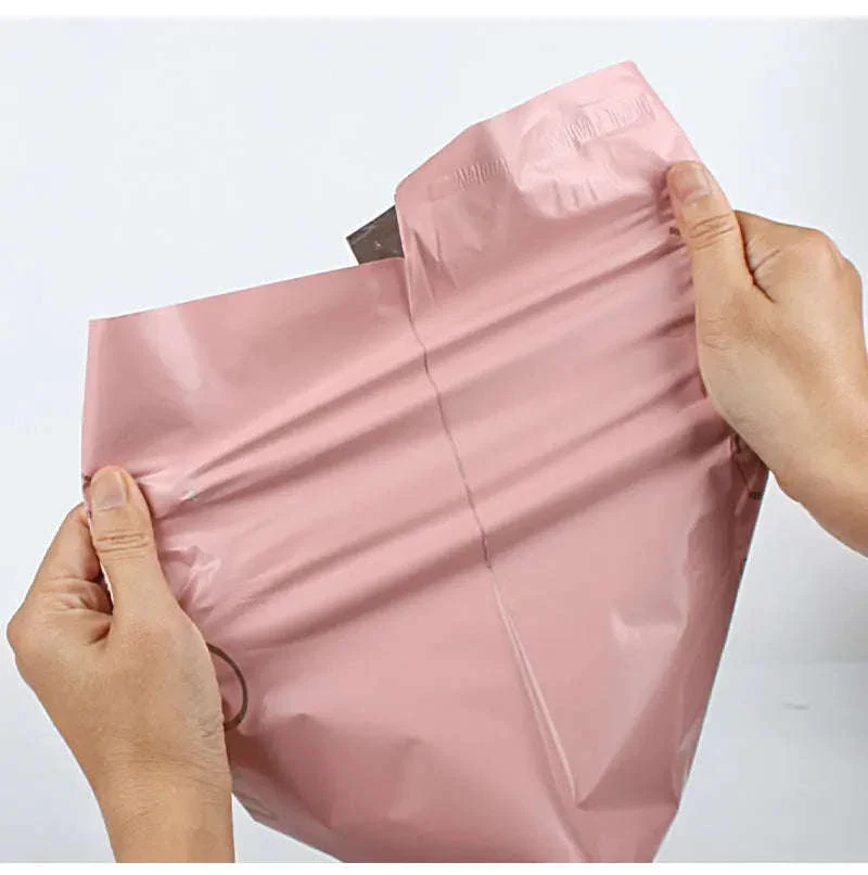 Pink Poly Mailing Pouch with Thank You Design for Shipping - Image 10
