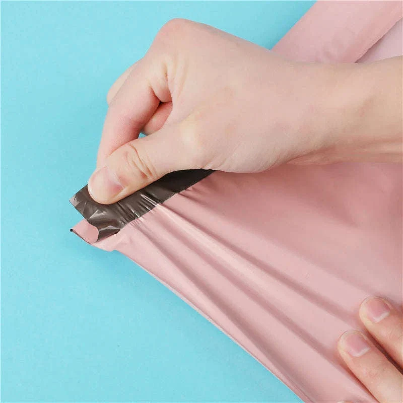 Pink Poly Mailing Pouch with Thank You Design for Shipping - Image 16