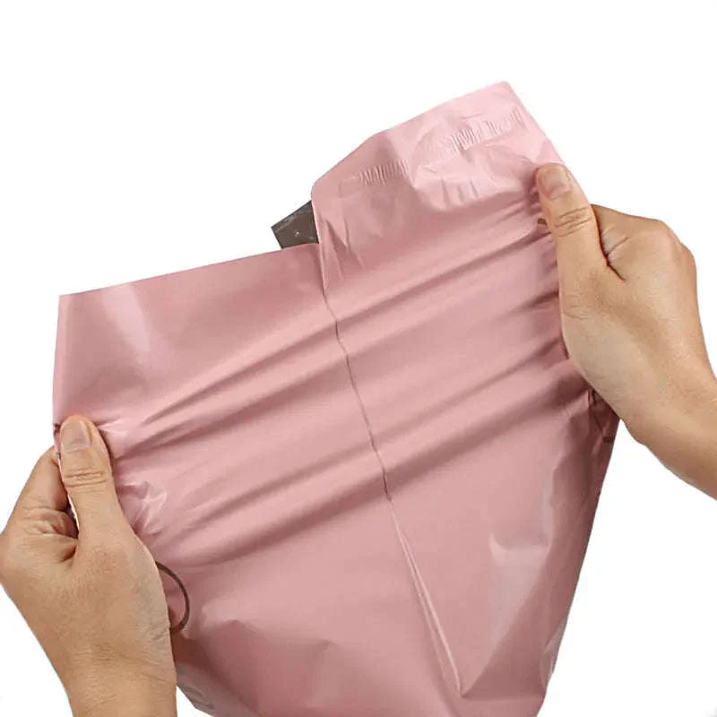 Pink Poly Mailing Pouch with Thank You Design for Shipping - Image 4