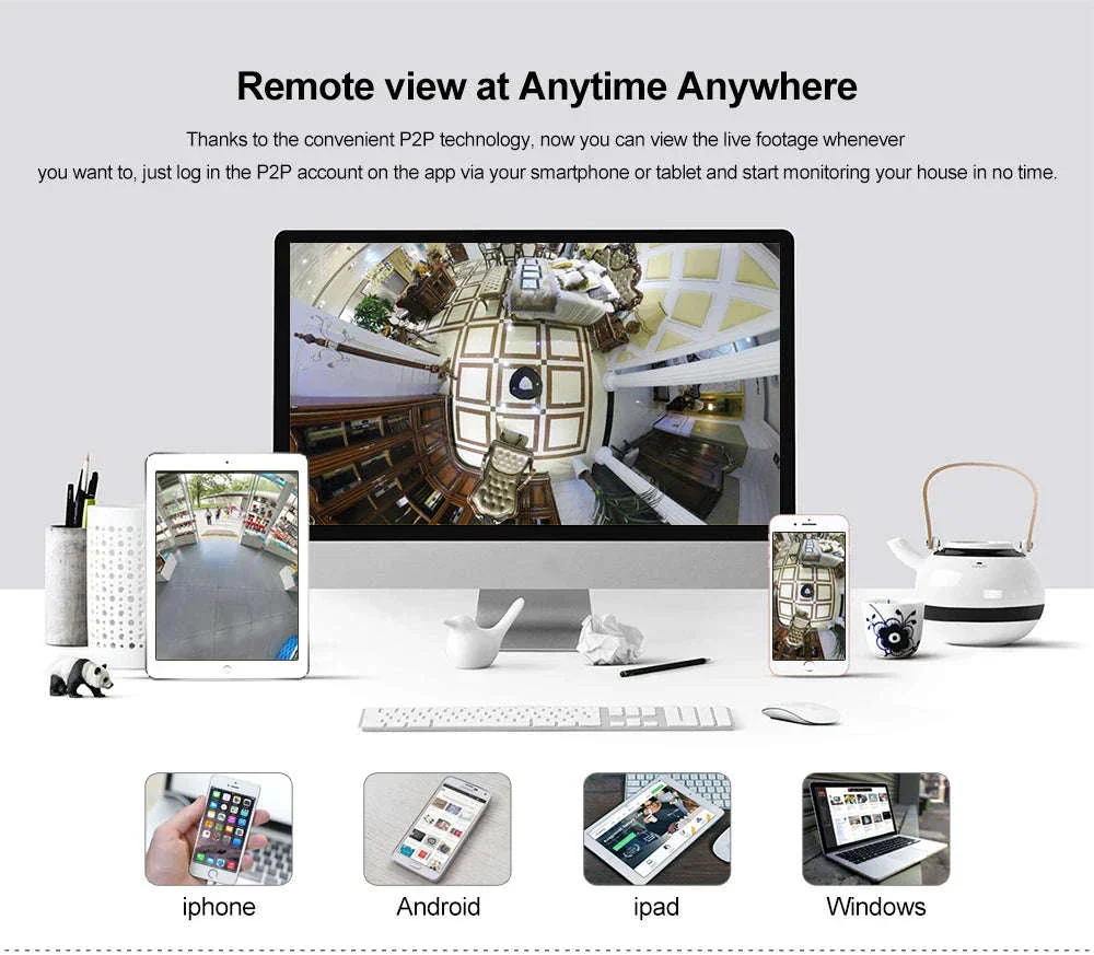PIR Style Indoor Wireless IP Camera with Invisible IR - Image 17