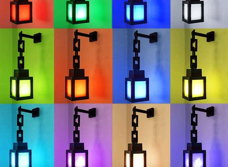 Pixel Style LED Night Light Lantern with 16 Colors and Remote Control - Image 12