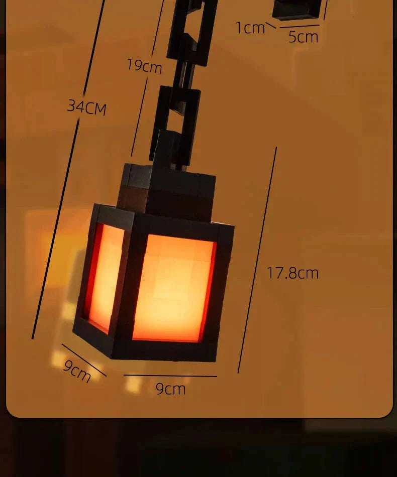 Pixel Style LED Night Light Lantern with 16 Colors and Remote Control - Image 16