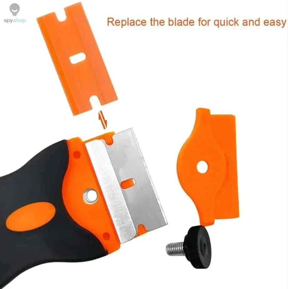 Window Glass Scraper & Adhesive Remover with 10 Blades - Image 14
