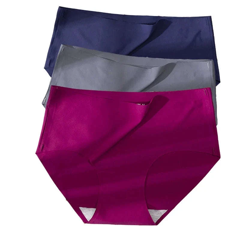 Plus Size Seamless Ice Silk Panties for Smooth All-Day Comfort - Image 12