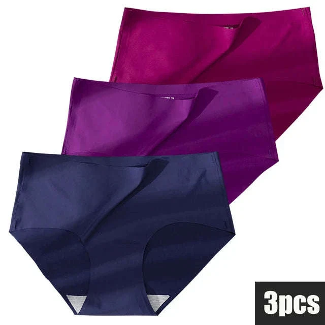 Plus Size Seamless Ice Silk Panties for Smooth All-Day Comfort - Image 8
