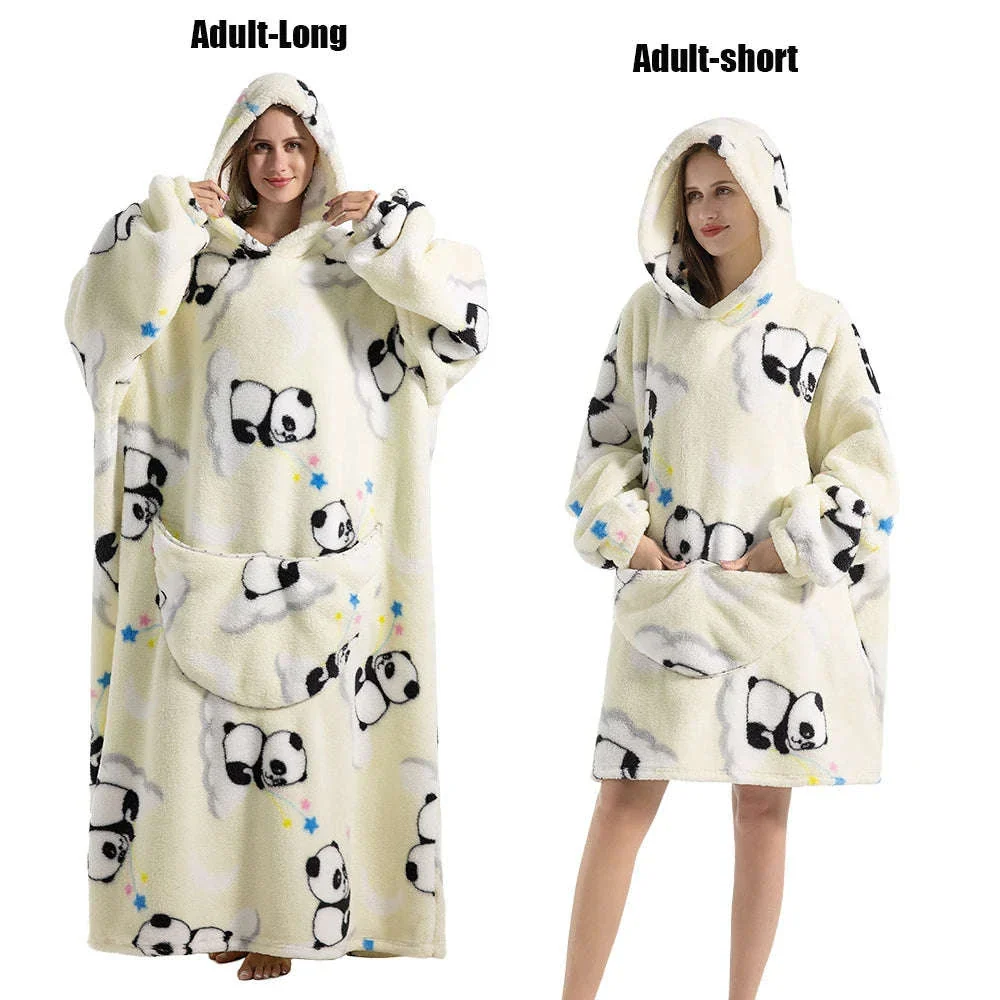Plush Fleece Blanket Hoodie for Men and Women - Image 30