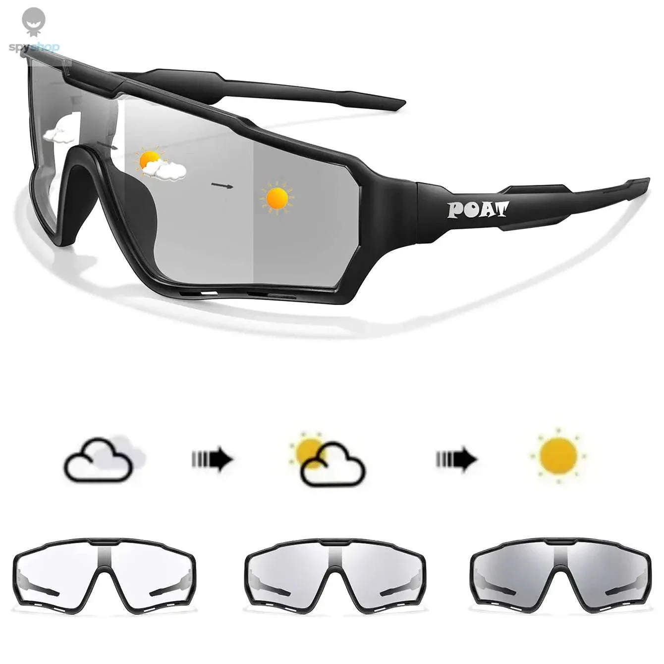 Photochromic Cycling Sunglasses for Changing Light and Clear Vision - Image 4