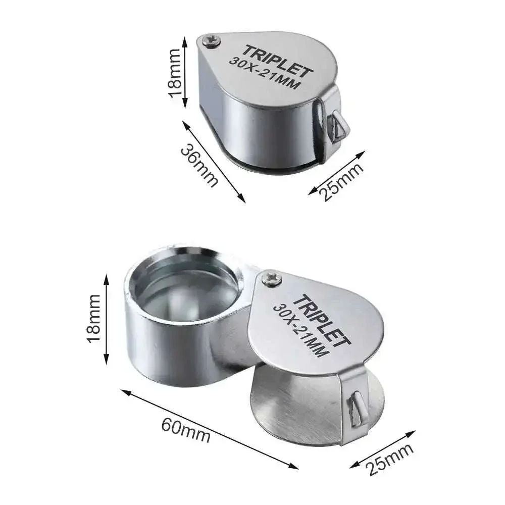 Pocket Loupe Magnifier 10–30X Triplet Lens for Detail Inspection - Image 4