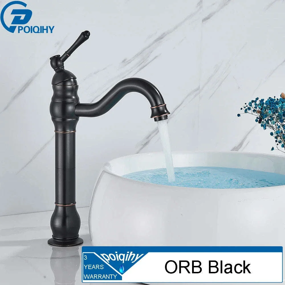 Antique Brass Basin Faucet Mixer Tap with Ceramic Valve - Image 56