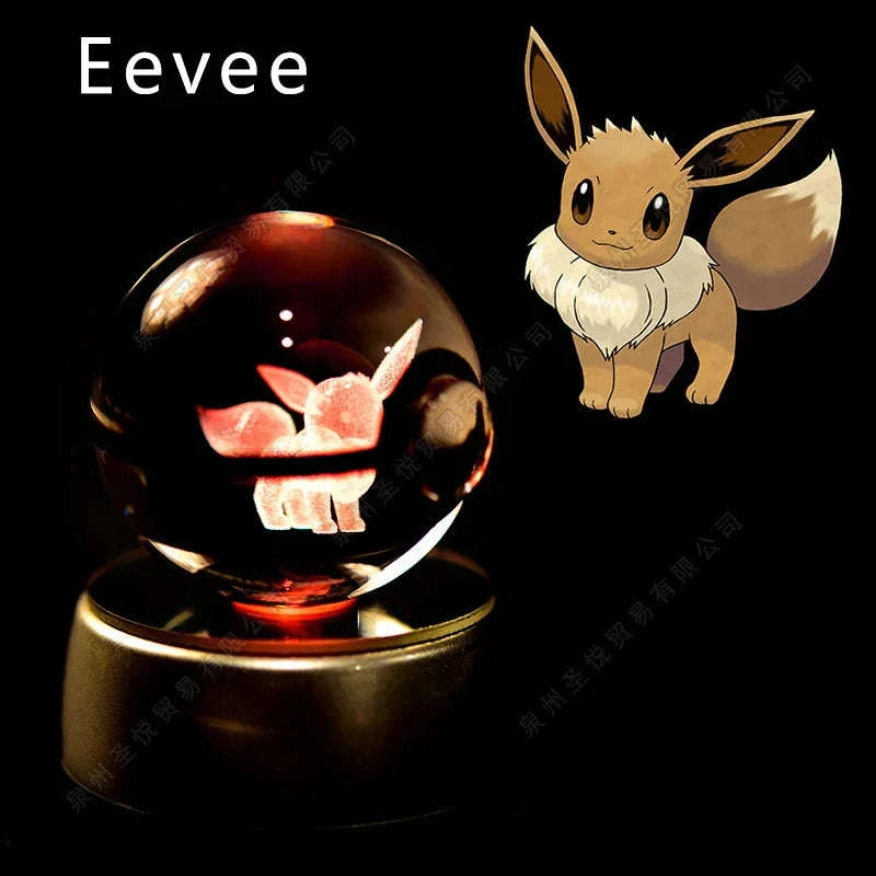 Pokemon Crystal Ball Night Light Lamp with Soft LED Glow - Image 15
