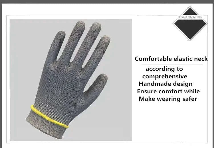 Breathable Polyurethane Work Gloves for Grip and Comfort - Image 10