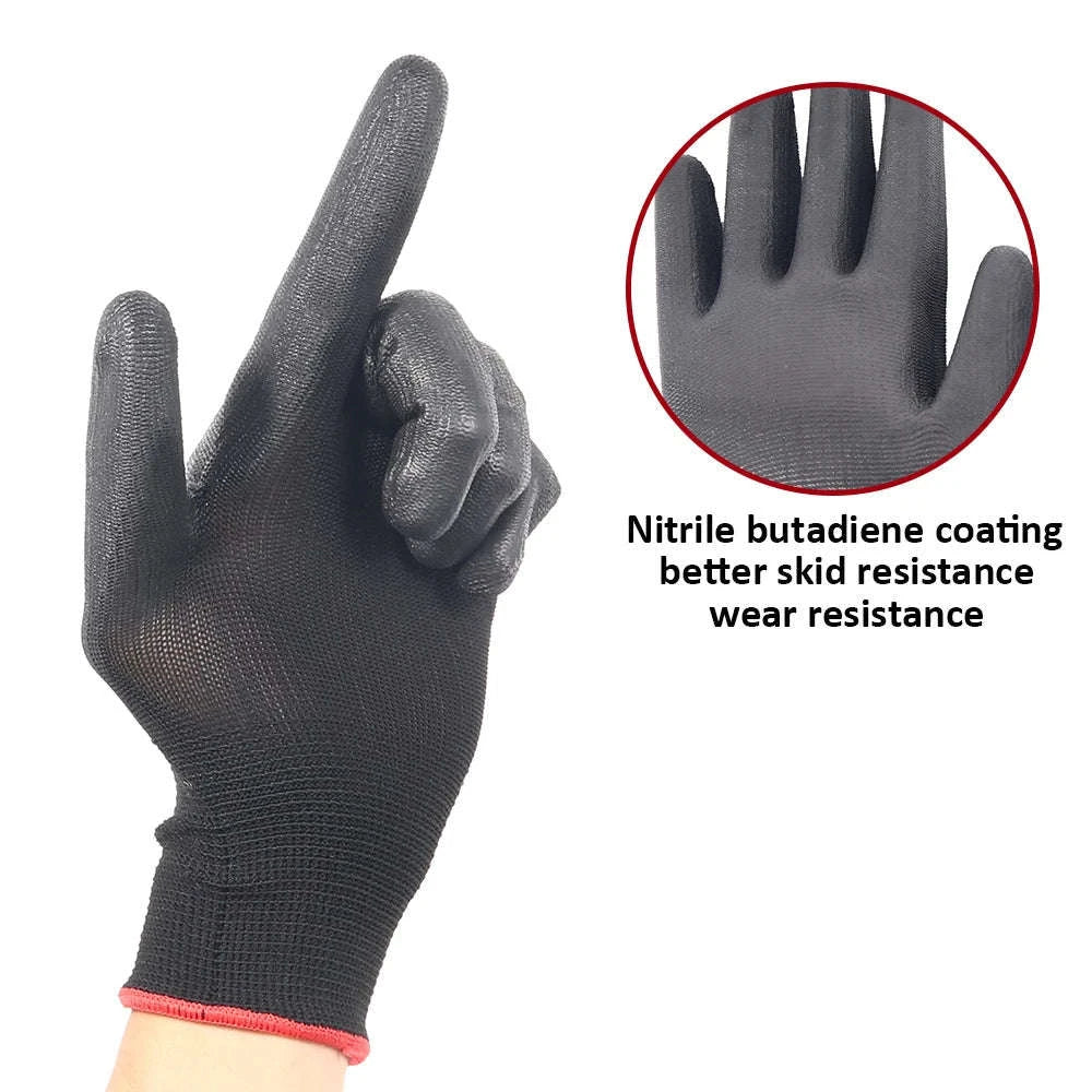 Breathable Polyurethane Work Gloves for Grip and Comfort - Image 13