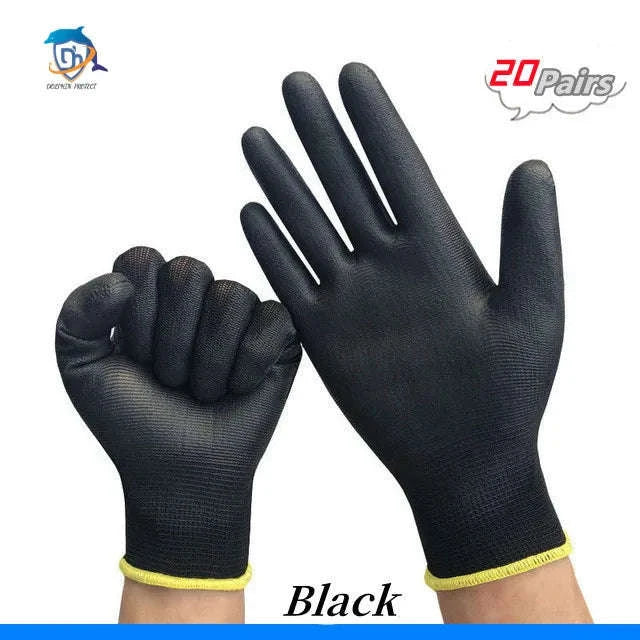 Breathable Polyurethane Work Gloves for Grip and Comfort - Image 17