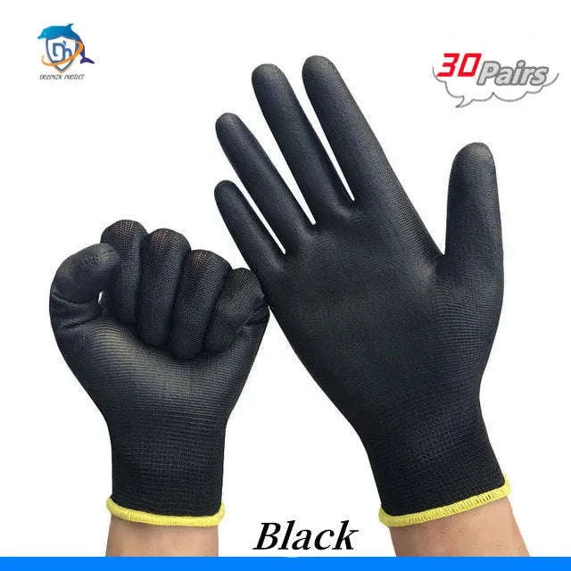 Breathable Polyurethane Work Gloves for Grip and Comfort - Image 22