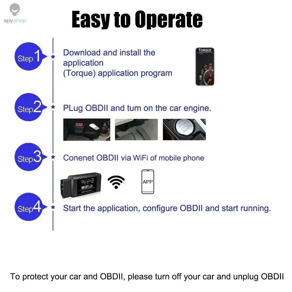 ELM327 WiFi OBD2 Scanner V1.5 Car Diagnostic Tool - Image 4
