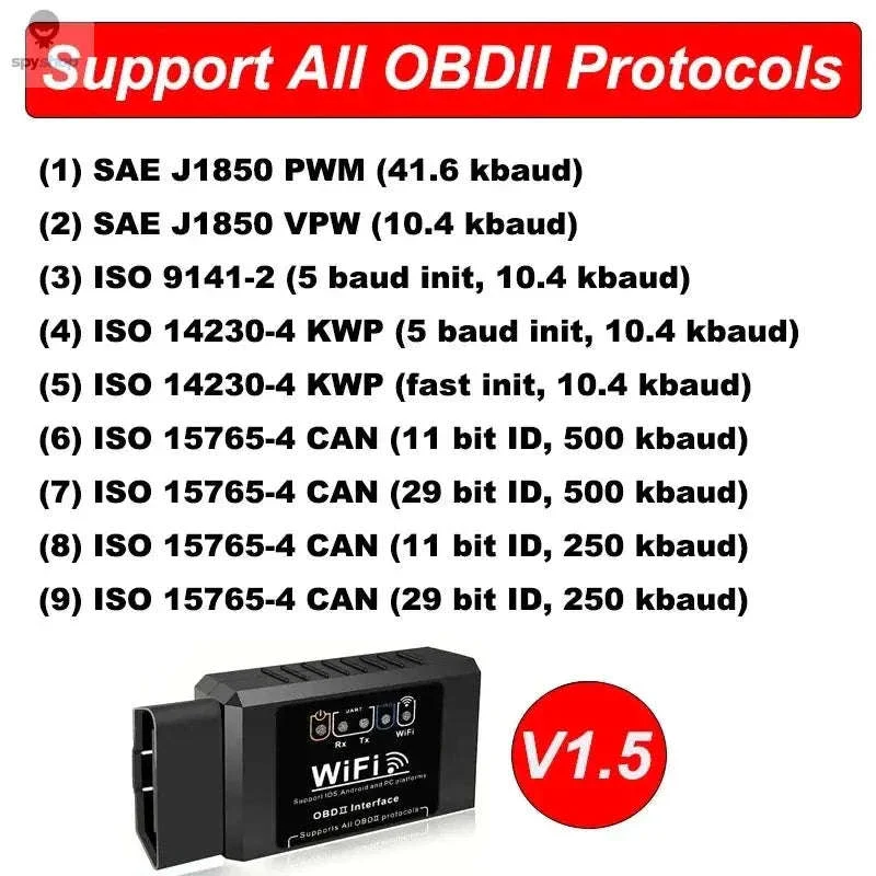 ELM327 WiFi OBD2 Scanner V1.5 Car Diagnostic Tool - Image 5