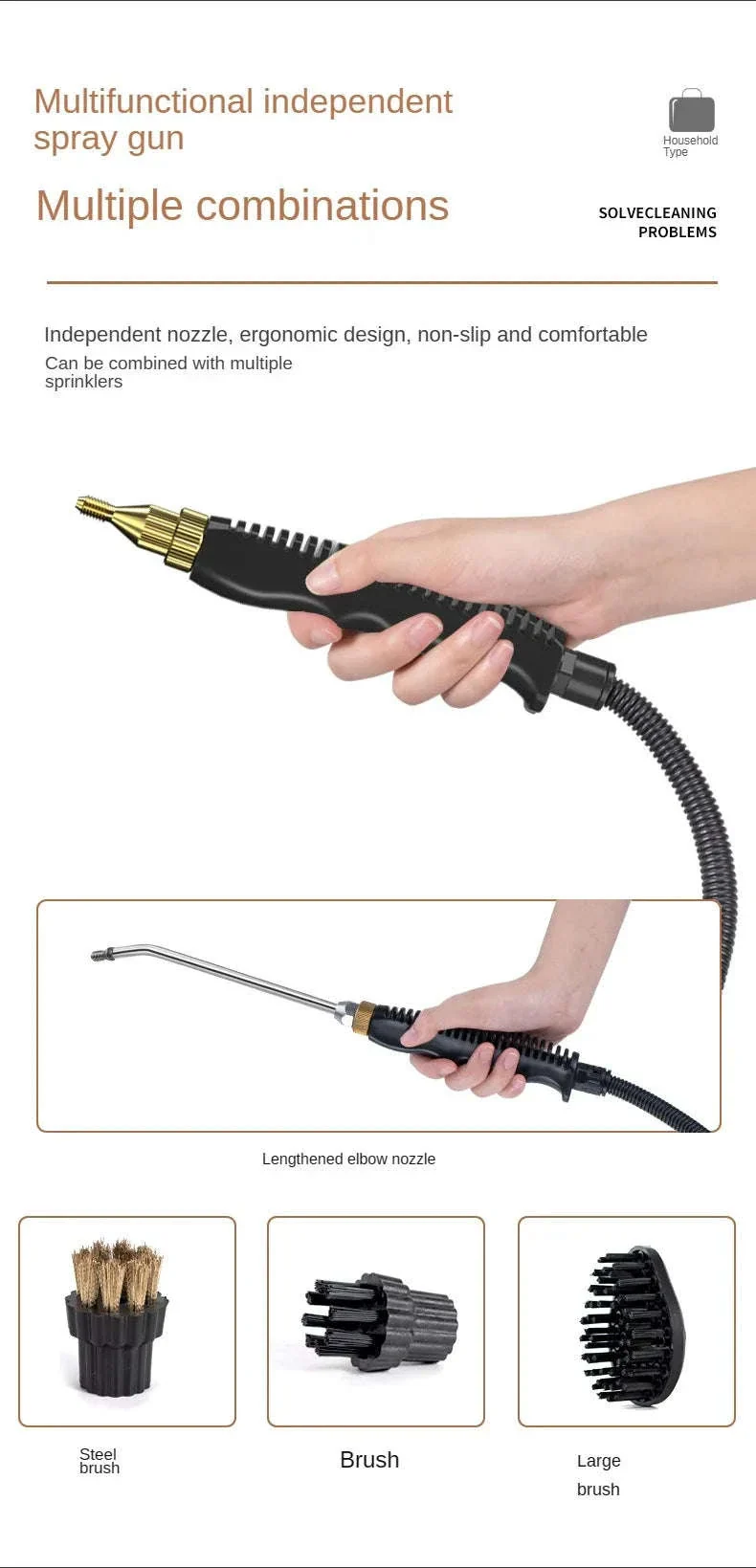 2500W Portable High Pressure Steam Cleaner for Home & Car - Image 14