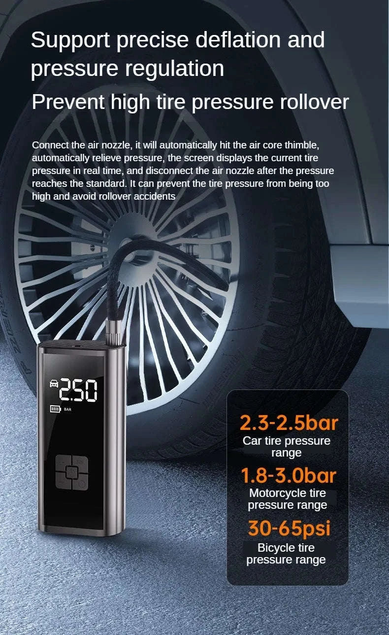 Portable Air Compressor for Car, Bike Tires and Sports Gear - Image 18
