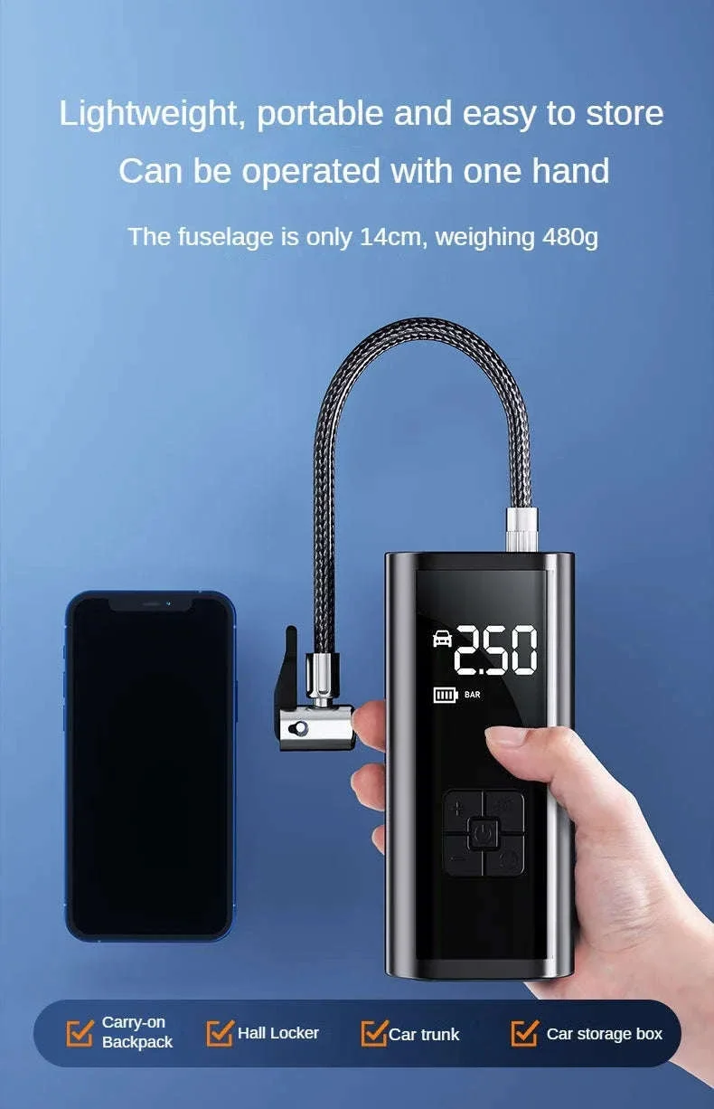 Portable Air Compressor for Car, Bike Tires and Sports Gear - Image 21