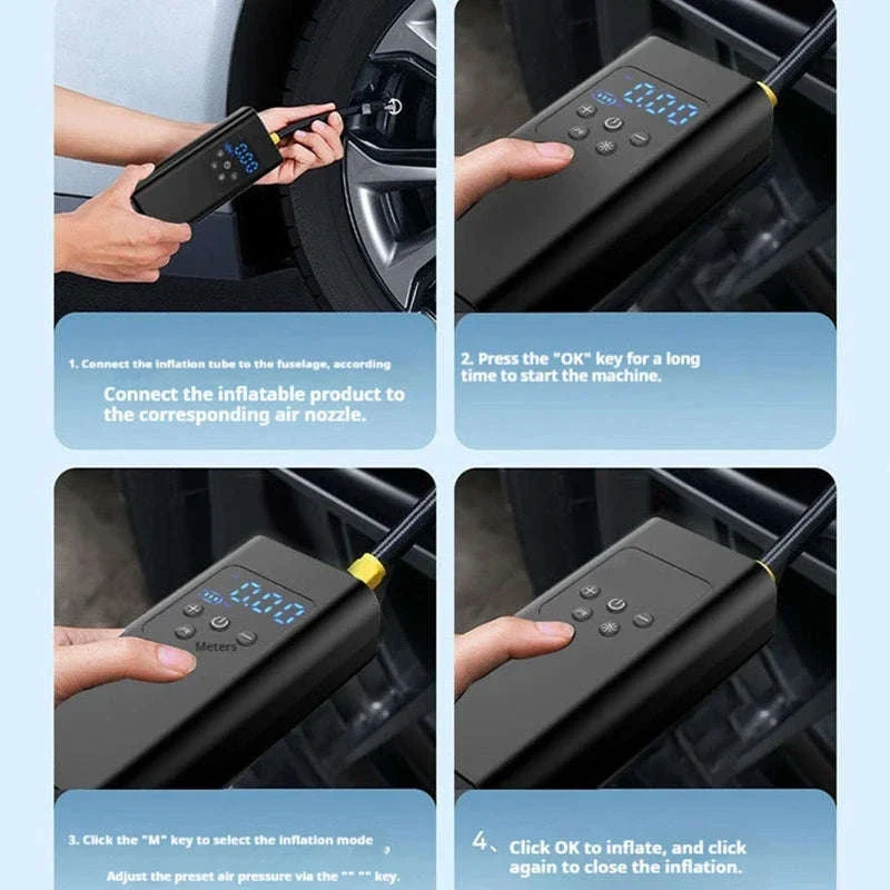 Portable Air Compressor for Car, Bike Tires and Sports Gear - Image 30