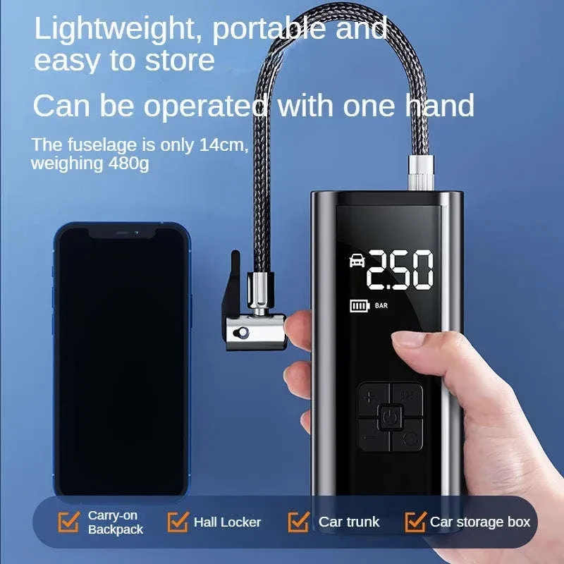 Portable Air Compressor for Car, Bike Tires and Sports Gear - Image 6