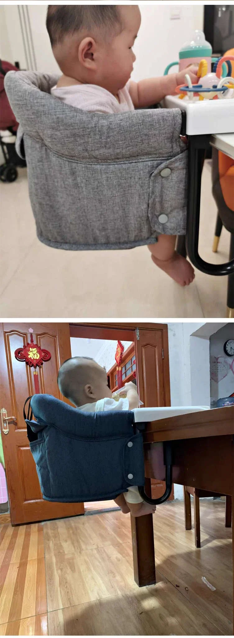 Portable Baby Highchair Booster Seat for Table Meals - Image 10