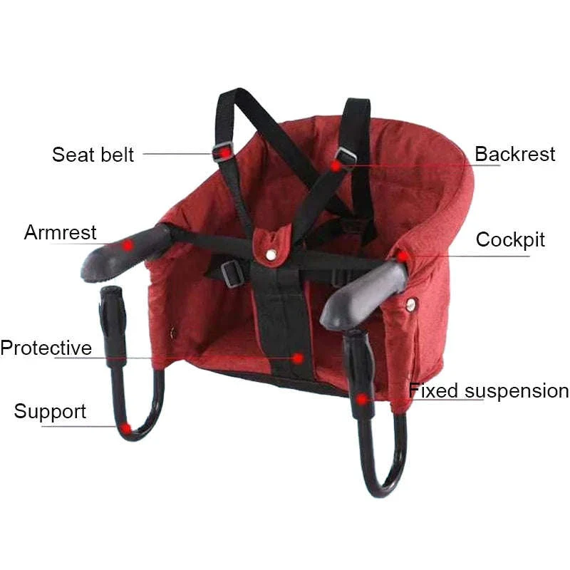 Portable Baby Highchair Booster Seat for Table Meals - Image 5