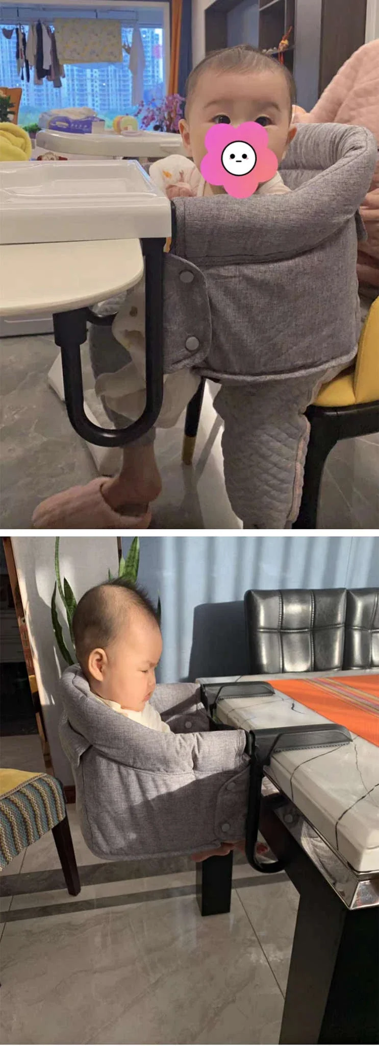 Portable Baby Highchair Booster Seat for Table Meals - Image 8