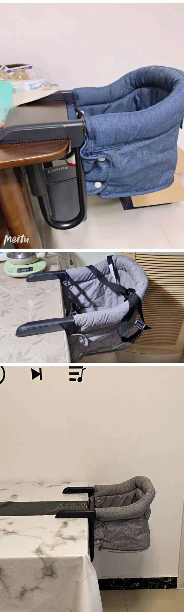 Portable Baby Highchair Booster Seat for Table Meals - Image 9