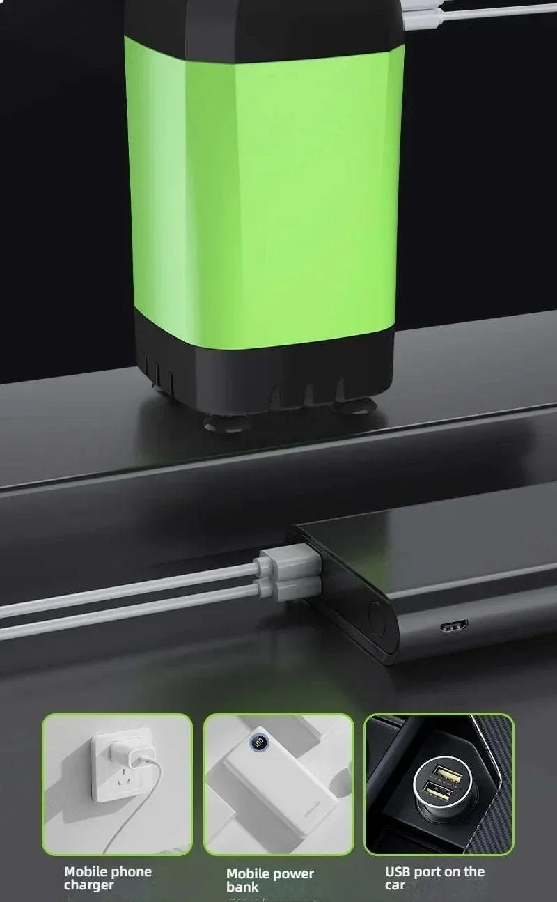 Portable Camping Shower 6000mAh Rechargeable Electric Pump with LED Display - Image 12