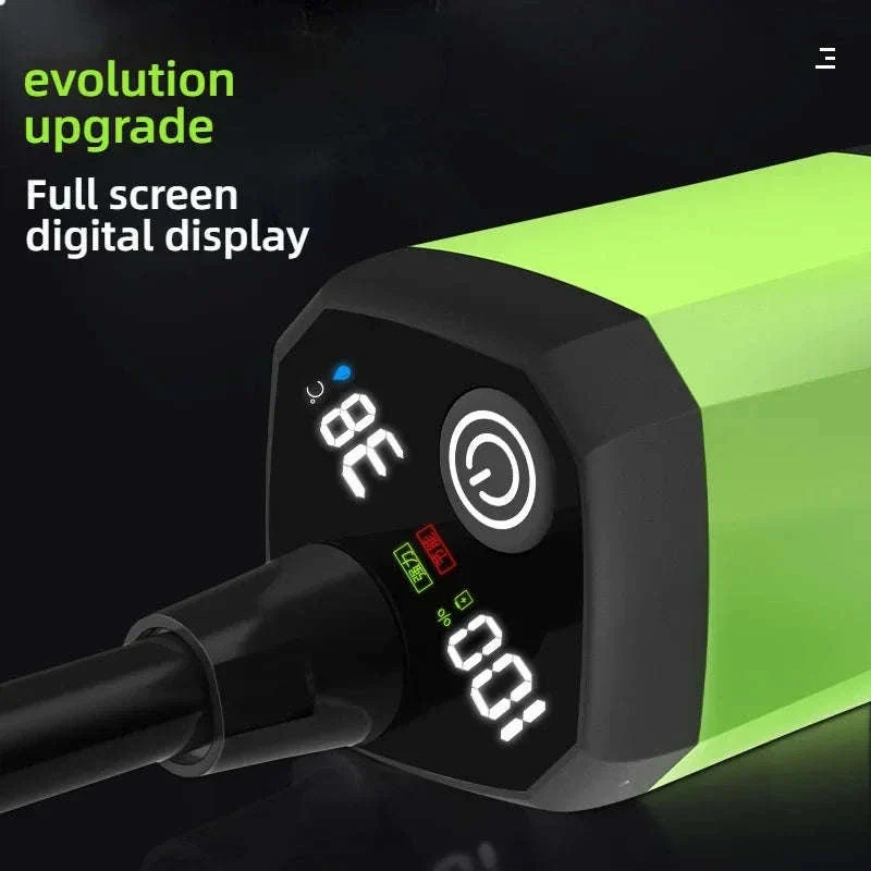 Portable Camping Shower 6000mAh Rechargeable Electric Pump with LED Display - Image 2