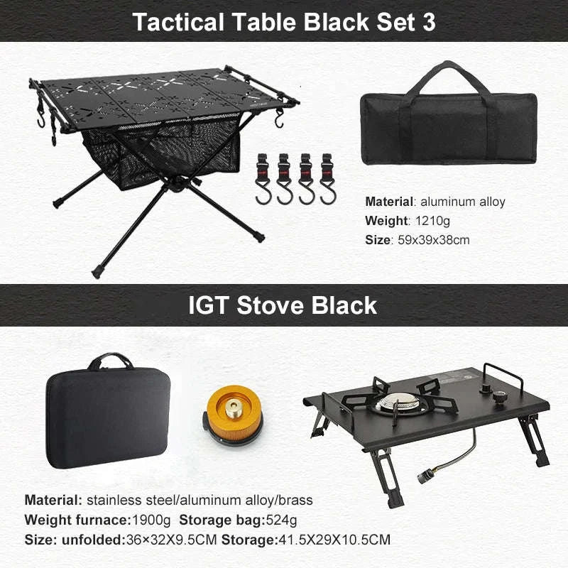 Portable Camping Table with IGT Stove Slot - Image 10
