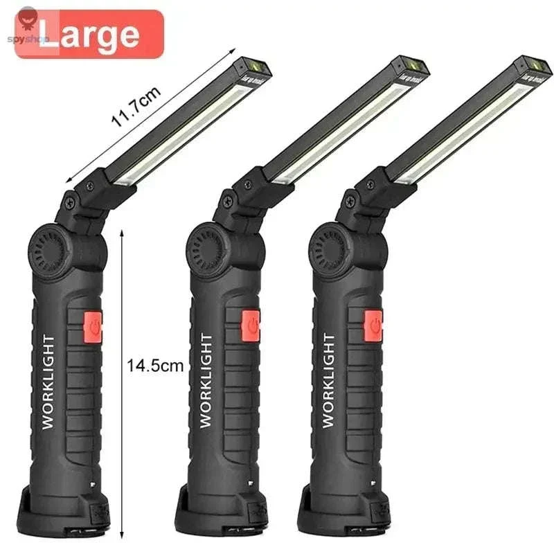 Portable COB LED Work Light with Magnetic Base and USB Charging - Image 14