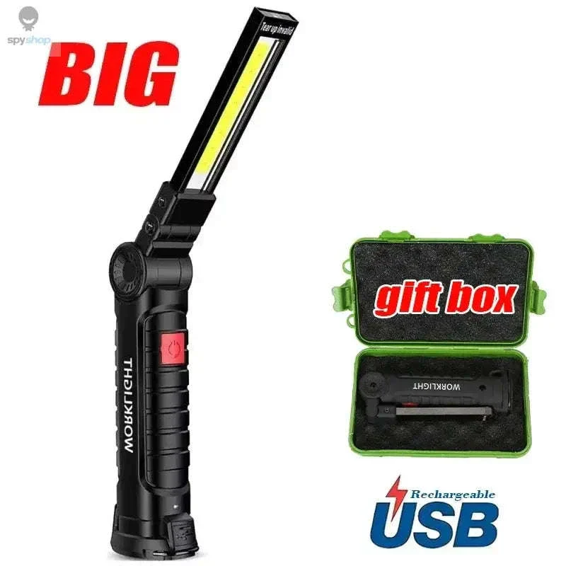 Portable COB LED Work Light with Magnetic Base and USB Charging - Image 18