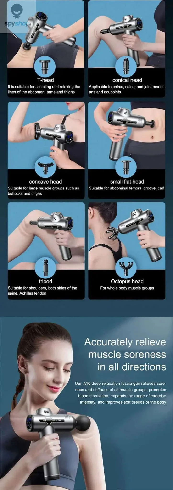 Portable Massage Gun for Deep Muscle Relief and Recovery - Image 8