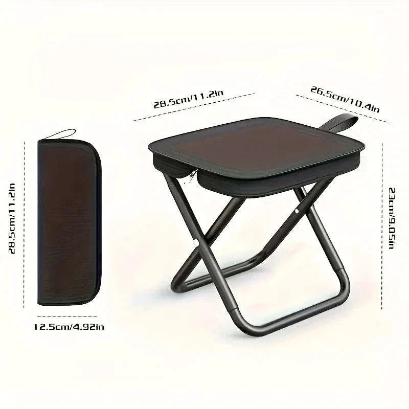 Portable Folding Stool Compact Travel Seat for Camping, Hiking & Daily Use - Image 11