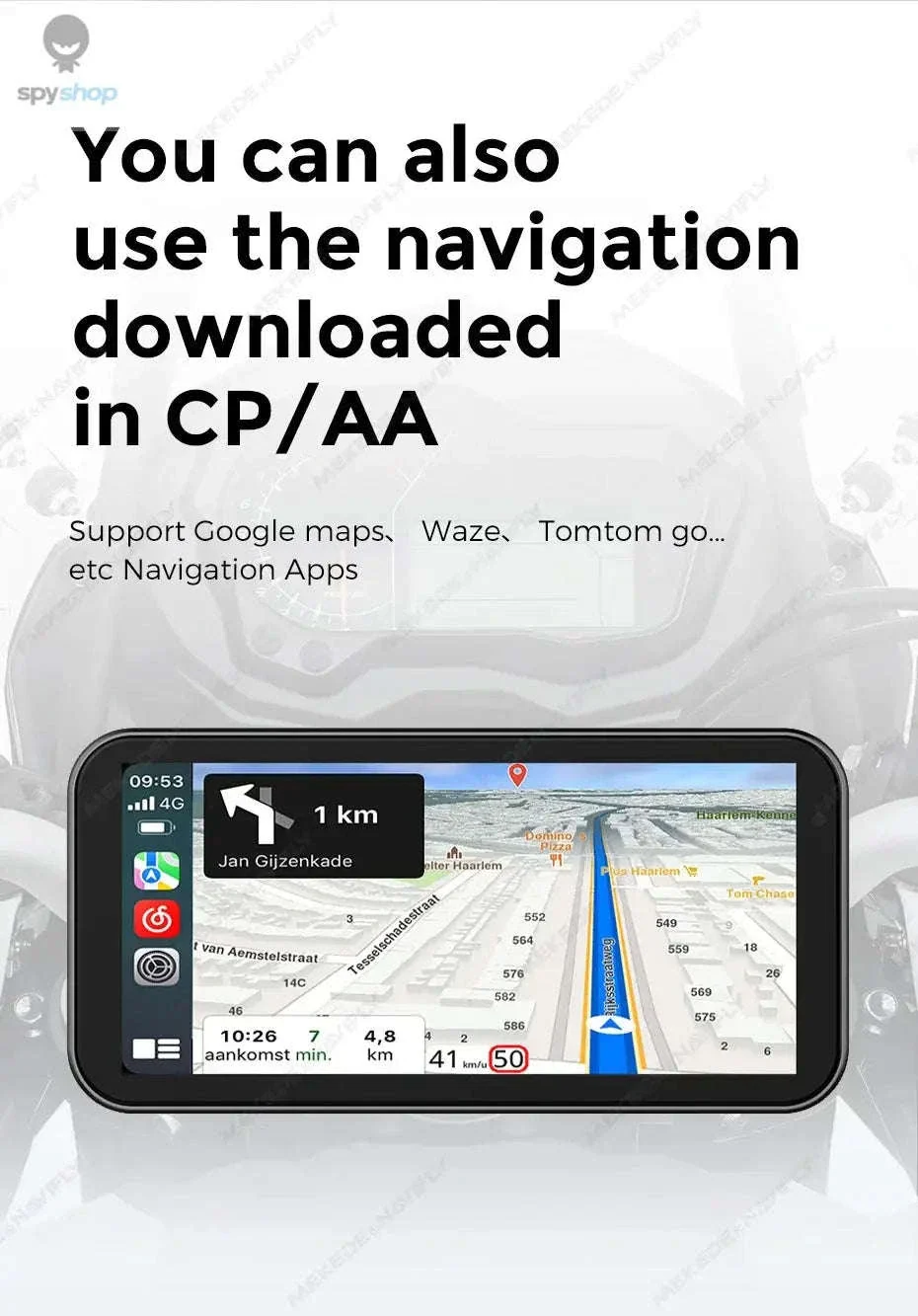 Waterproof Motorcycle GPS with 6.25" Display and DVR - Image 15