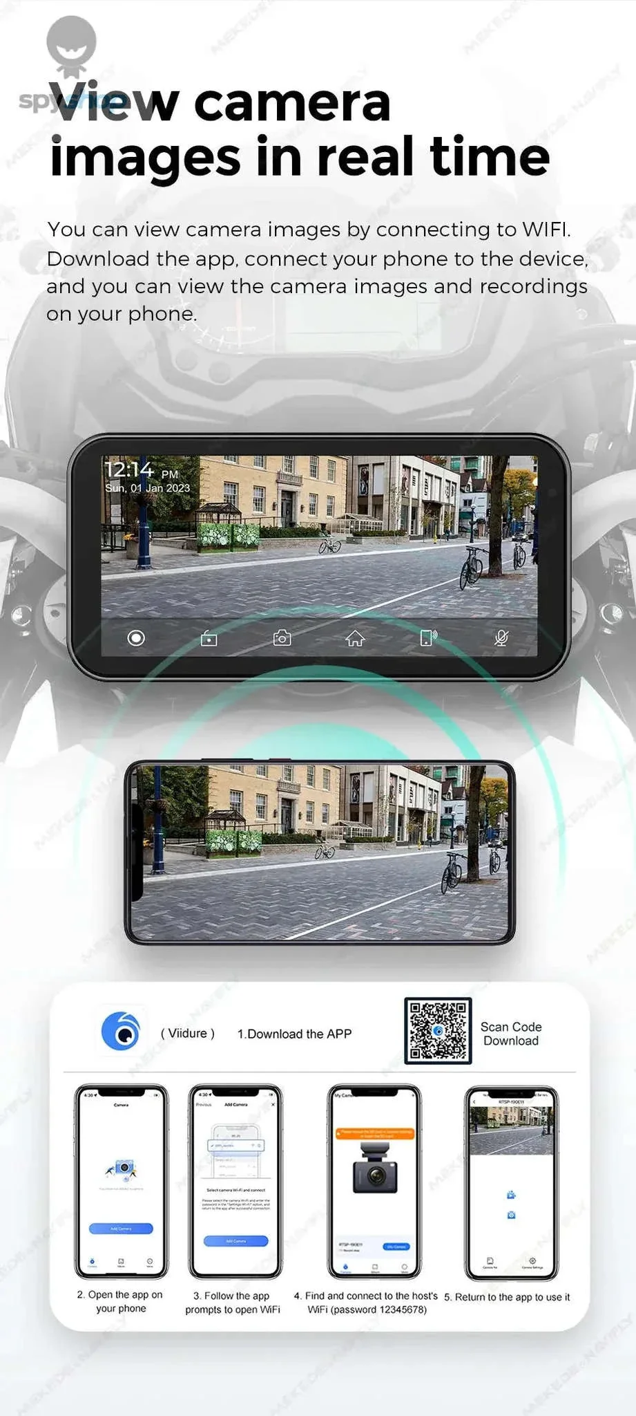 Waterproof Motorcycle GPS with 6.25" Display and DVR - Image 17