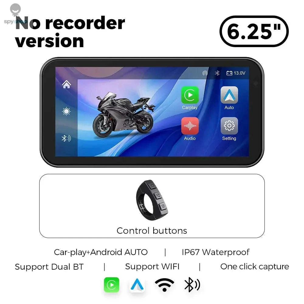 Waterproof Motorcycle GPS with 6.25" Display and DVR - Image 23
