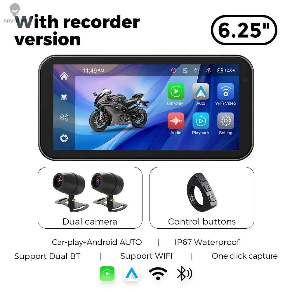Waterproof Motorcycle GPS with 6.25" Display and DVR - Image 25