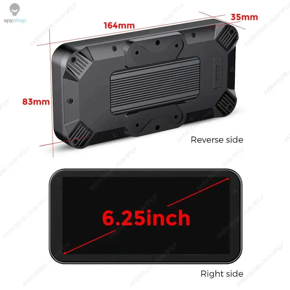 Waterproof Motorcycle GPS with 6.25" Display and DVR - Image 6