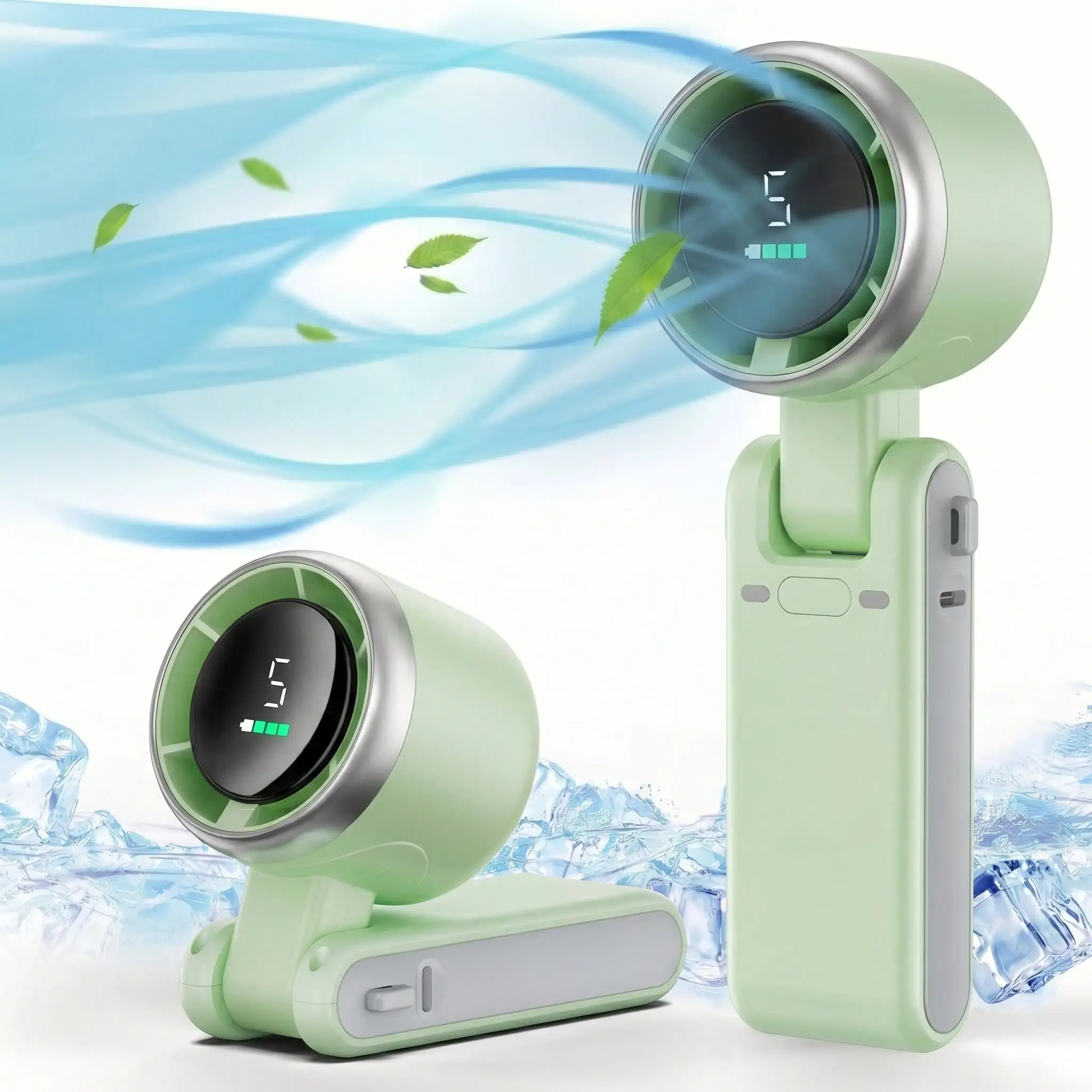 Portable Handheld Turbo Fan, 5000mAh, 12-Hour Battery Life - Image 8