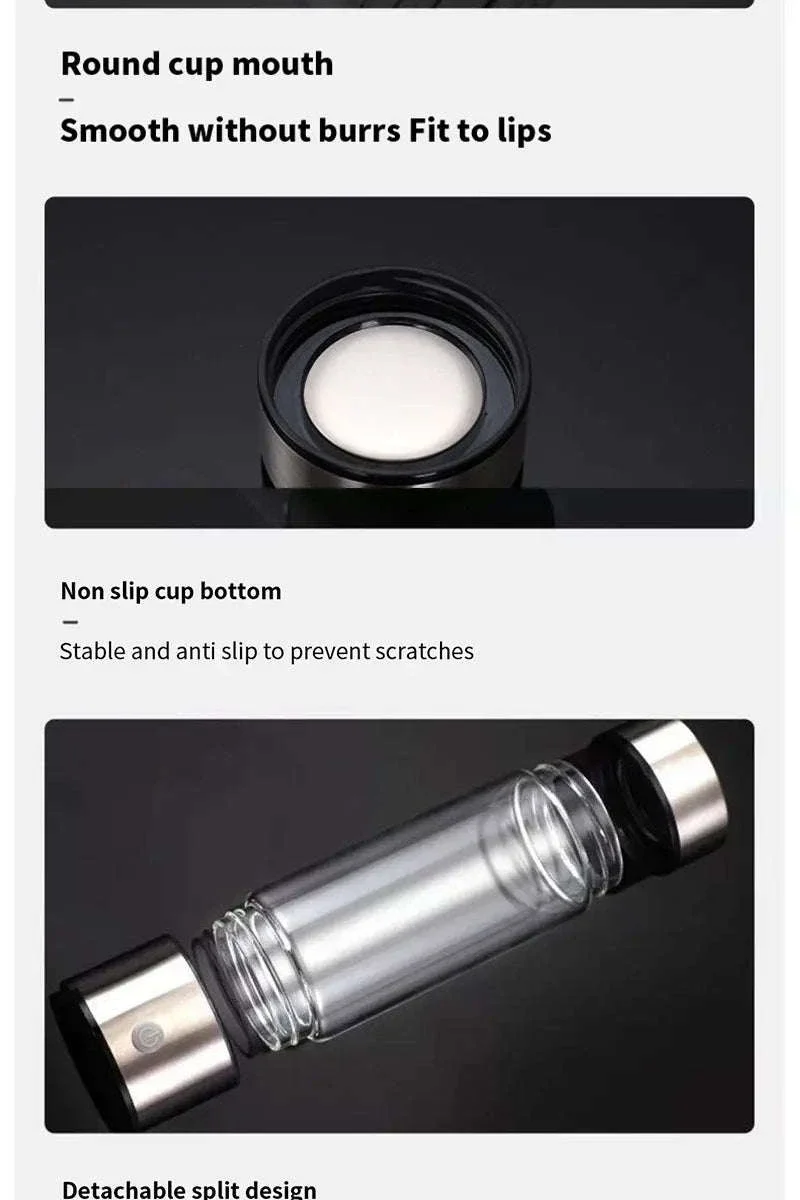 Portable Hydrogen-Rich Water Cup USB Rechargeable 420ml - Image 11