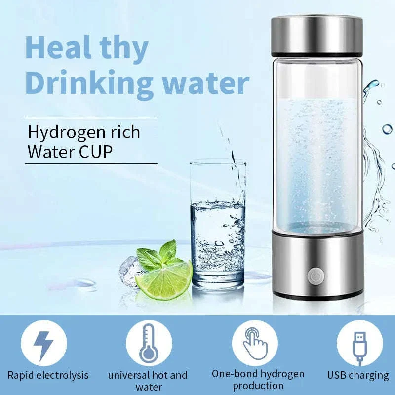 Portable Hydrogen-Rich Water Cup USB Rechargeable 420ml - Image 4