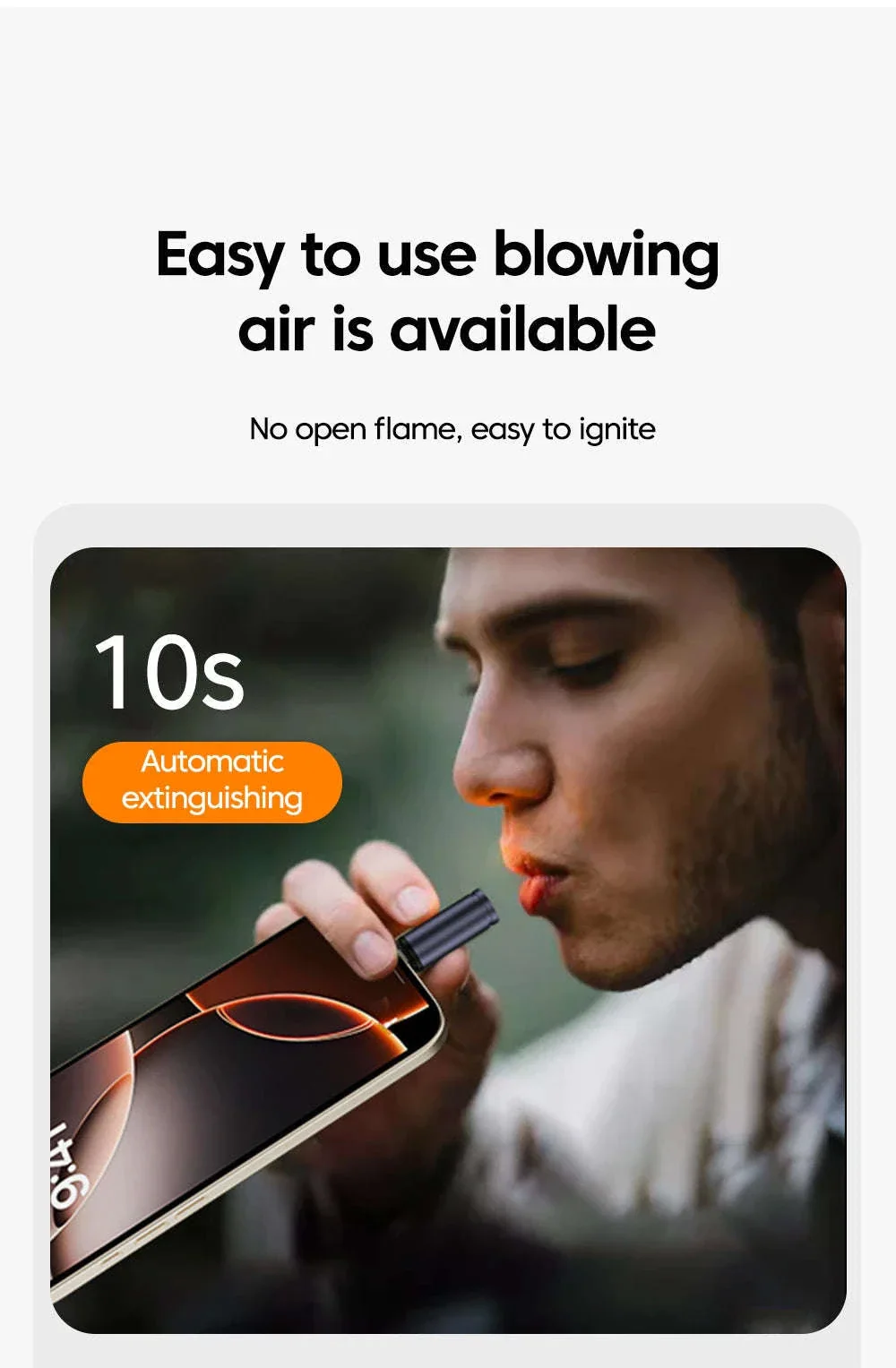 Type-C Mobile Cigarette Lighter with Flameless Coil - Image 11