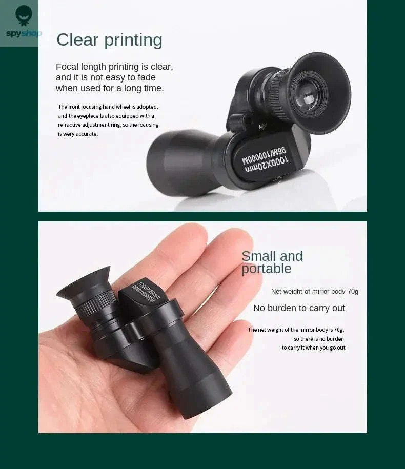 Portable Monocular Telescope for Clear Outdoor Viewing - Image 10
